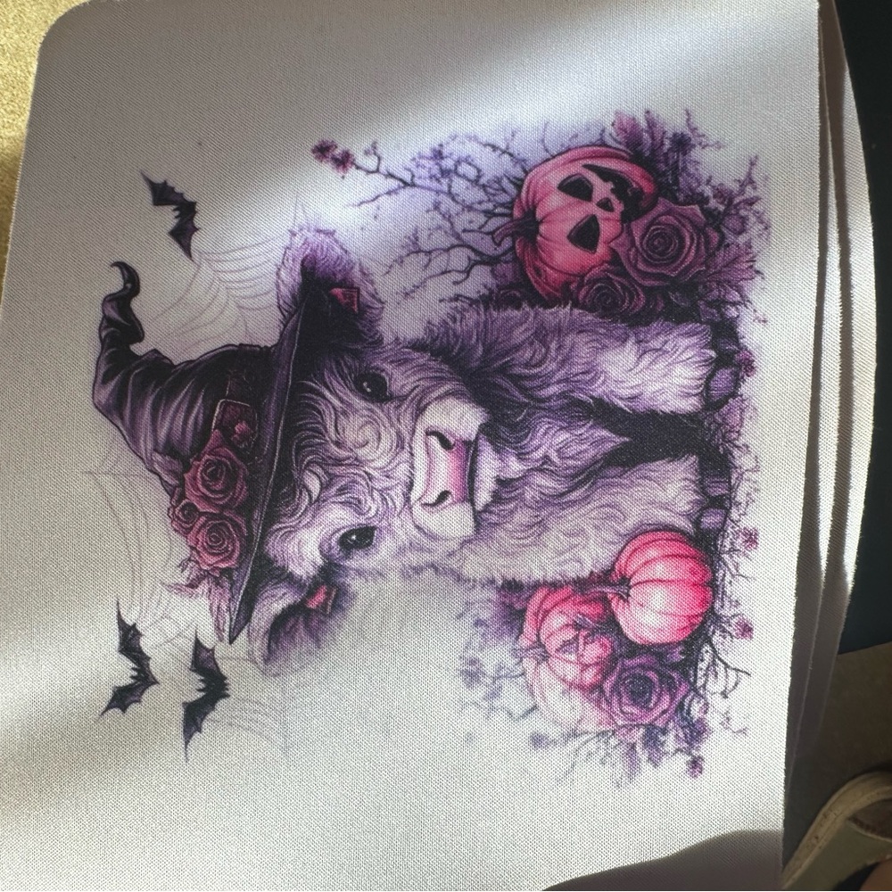 Witch Cow Halloween Mouse Pad